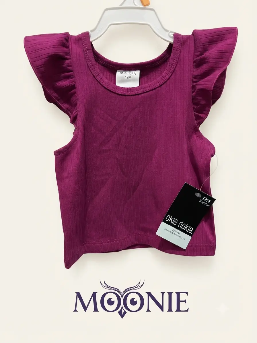 Camiseta Volantes Morada