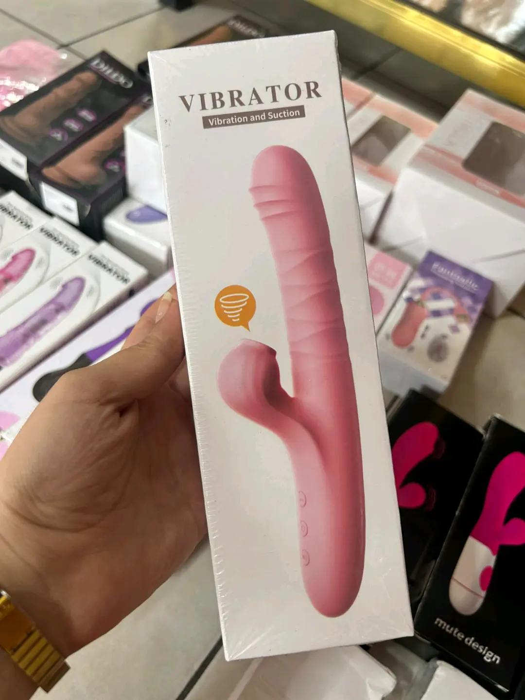 Vibrador con succiónador