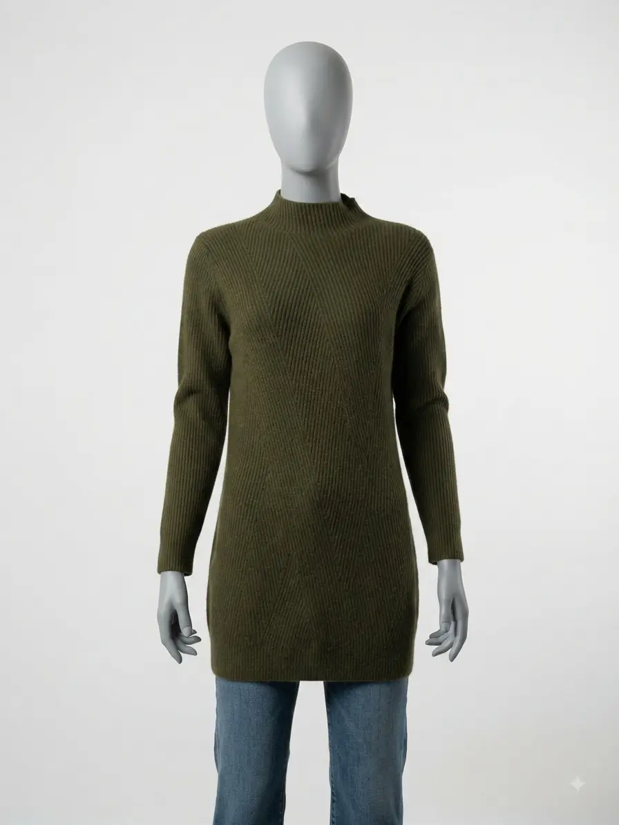 Jersey largo Cuello Alto Verde