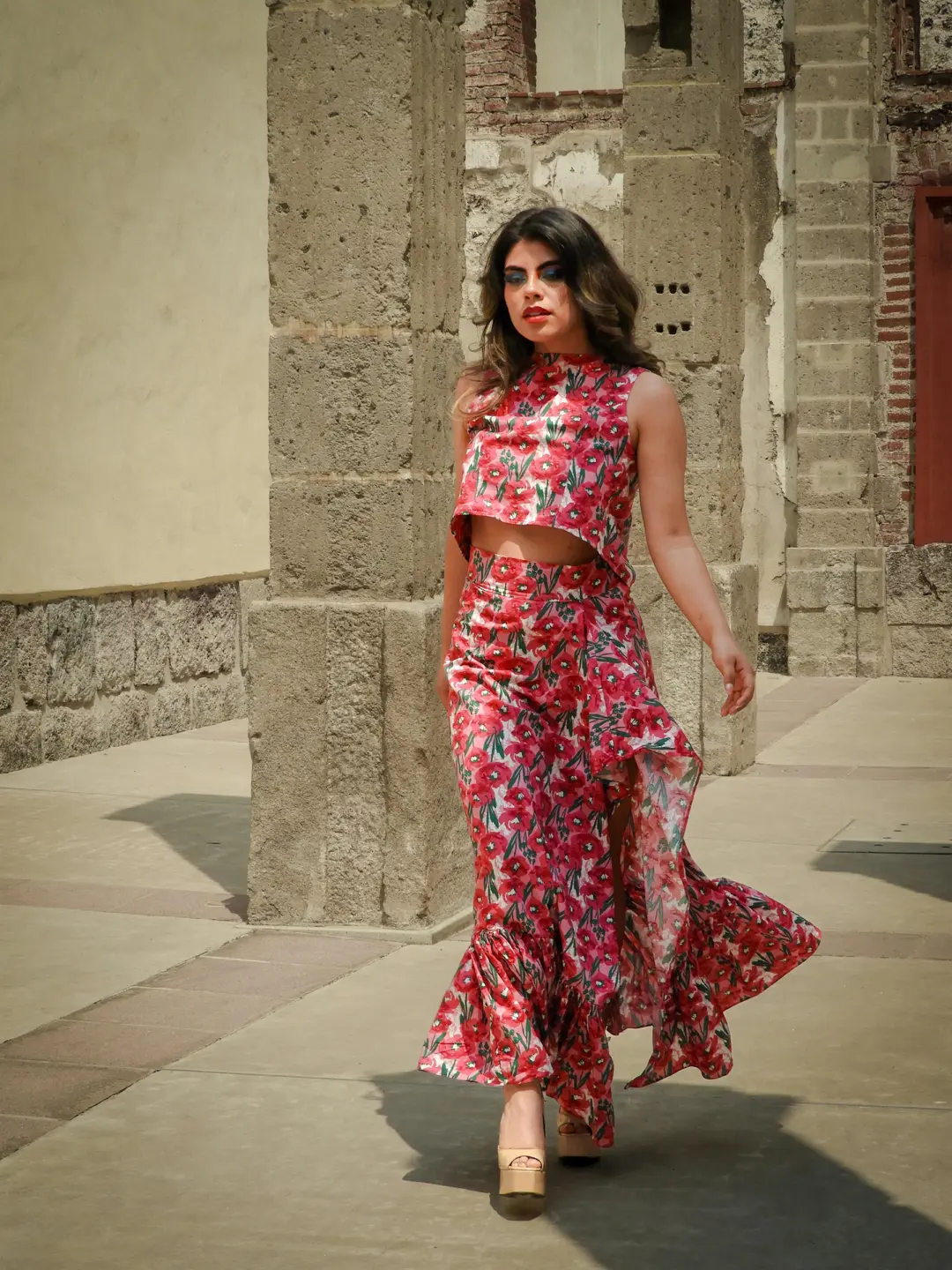 Conjunto Floral Veraniego Vibrante