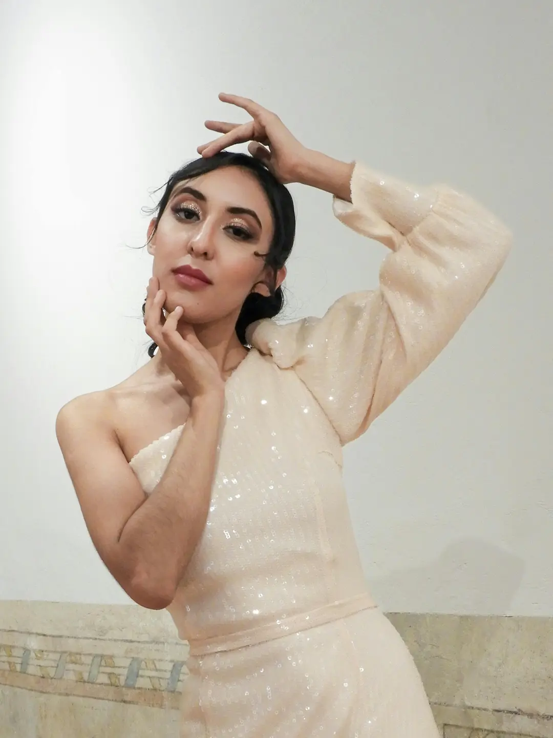 Vestido Asimétrico Lentejuelas