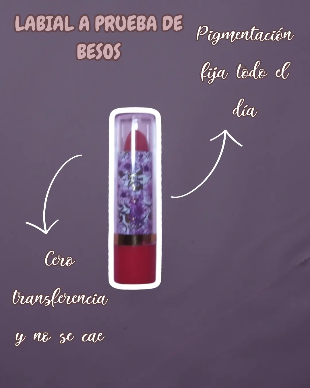 Labial prueba de besos