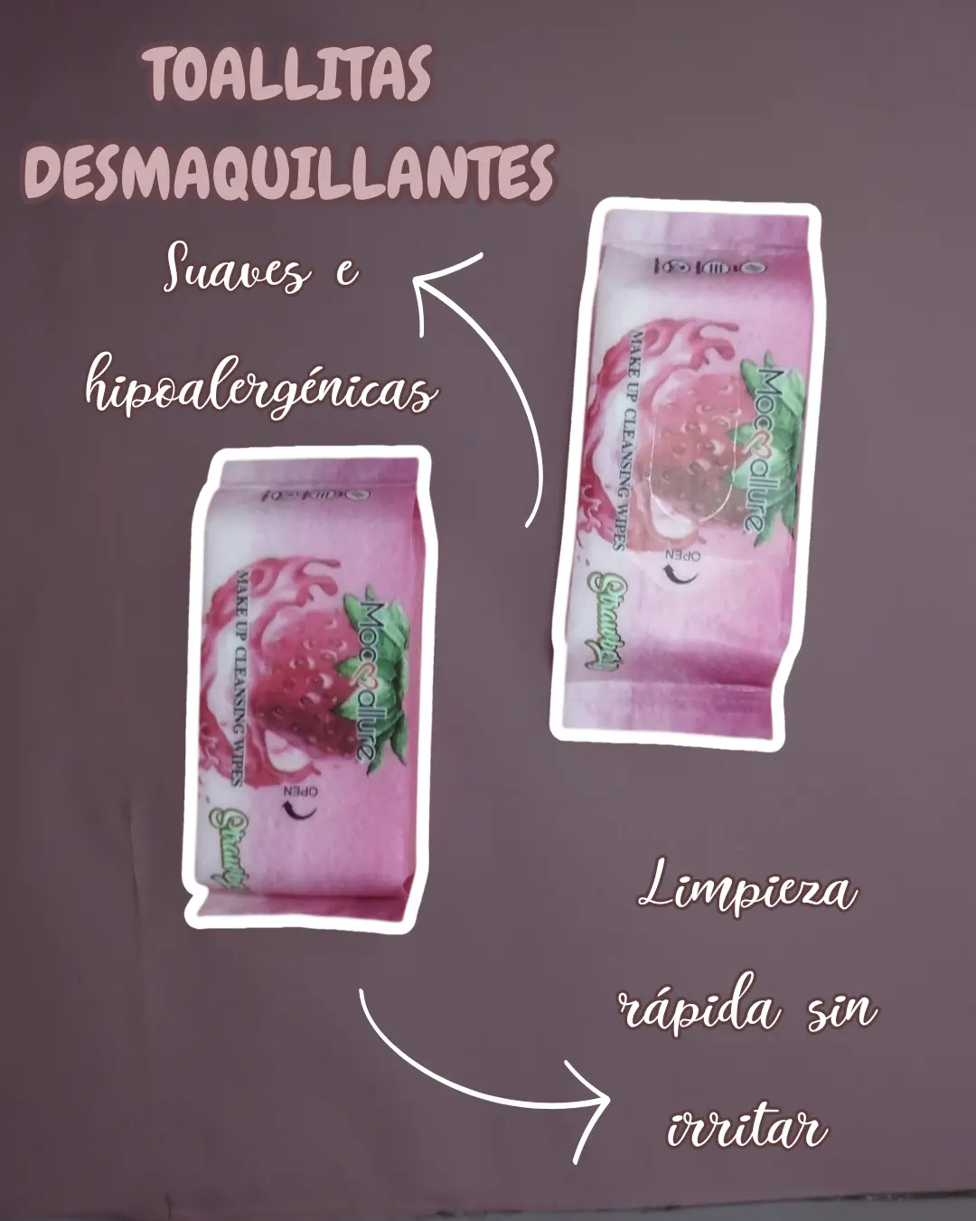 Toallitas Desmaquillantes Fresa
