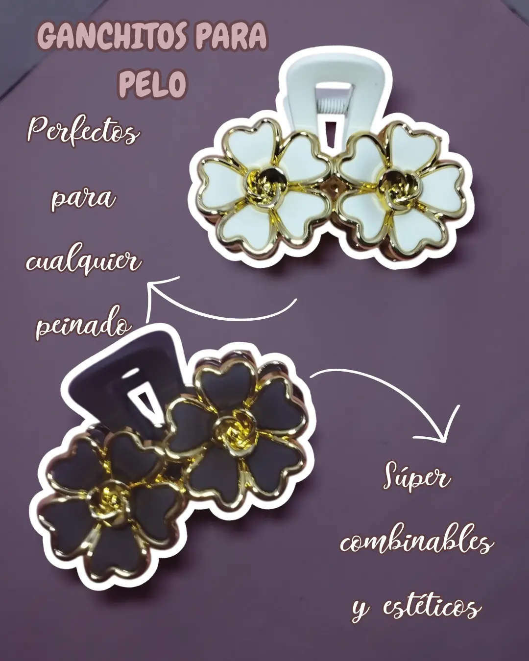 Gancho de Pelo Floral